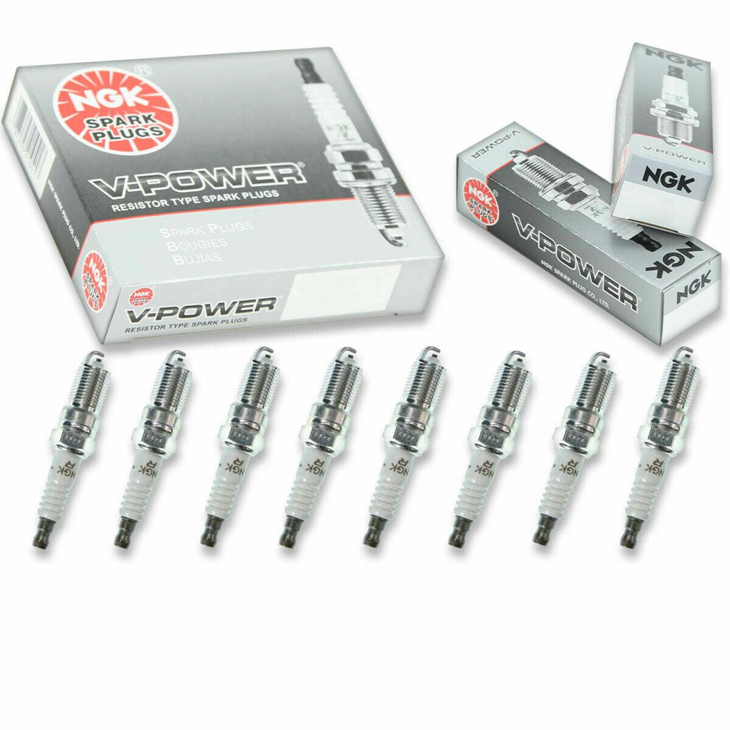 NGK 4177 TR6 V-Power Premium Copper Spark Plugs Set of 8
