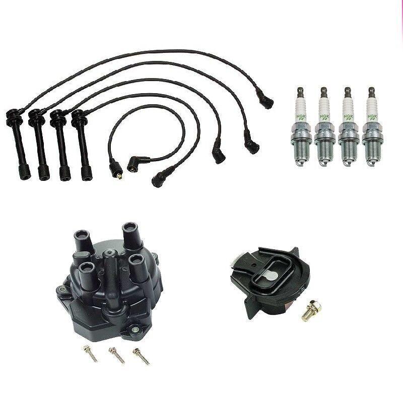 TK2025-07 :97-01 for Nissan Altima Tune up Kit Wire Cap Rotor Spark Plug Filter