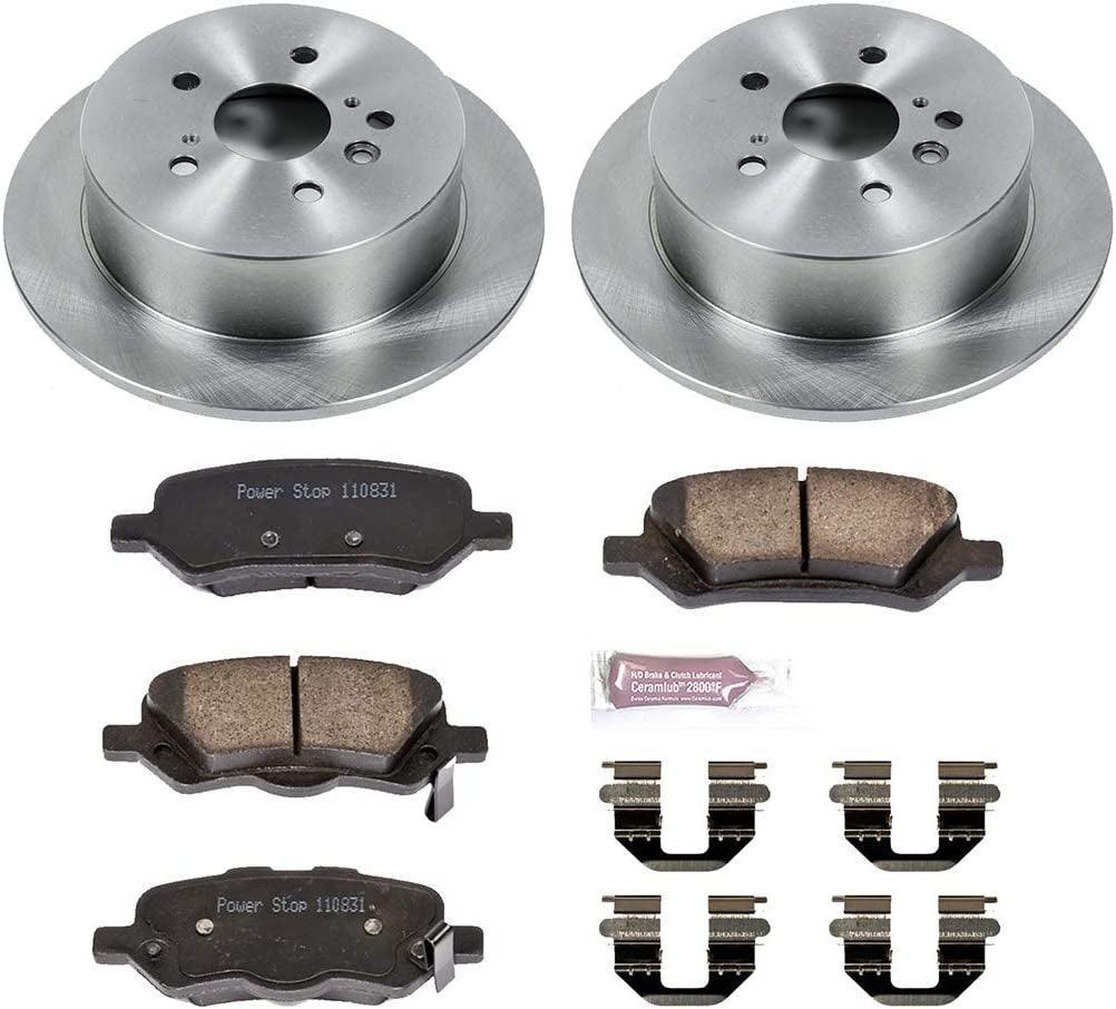 KOE5867 Autospecialty Rear Replacement Brake Kit-Oe Brake Rotors & Ceramic Brake Pads