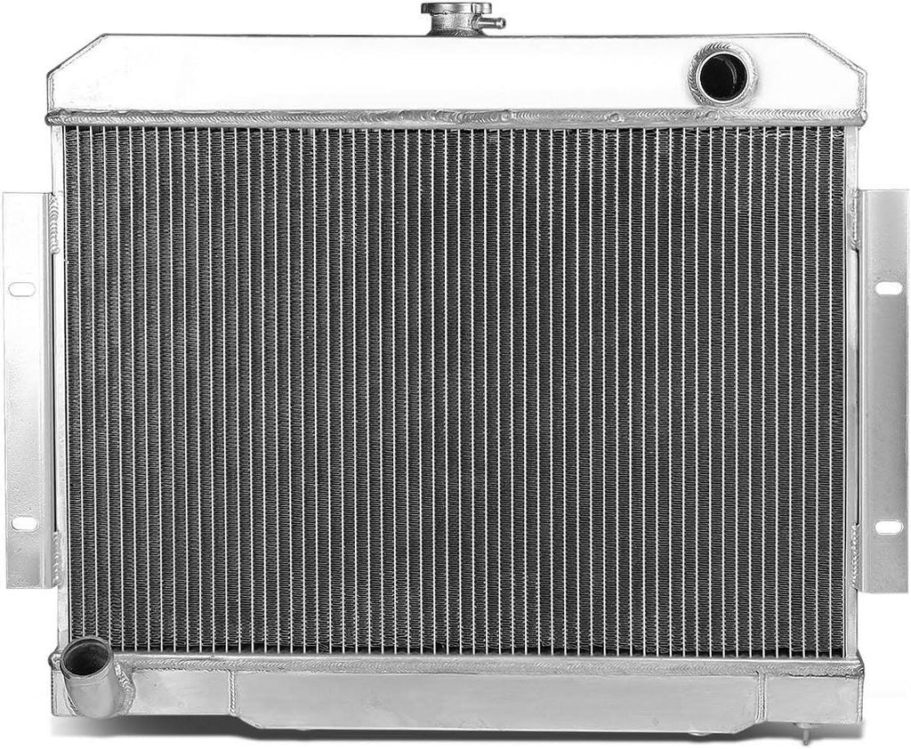 RA-JEEP73-2 2-Row Full Aluminum Radiator 24.25" X 20.75" X 2.75" [Compatible with 72-83 Jeep CJ5 3.8L / 4.2L / 5.0L / 73-75 Jeep CJ6 All Models / 76-86 CJ7 3.8L / 4.2L / 5.0L]