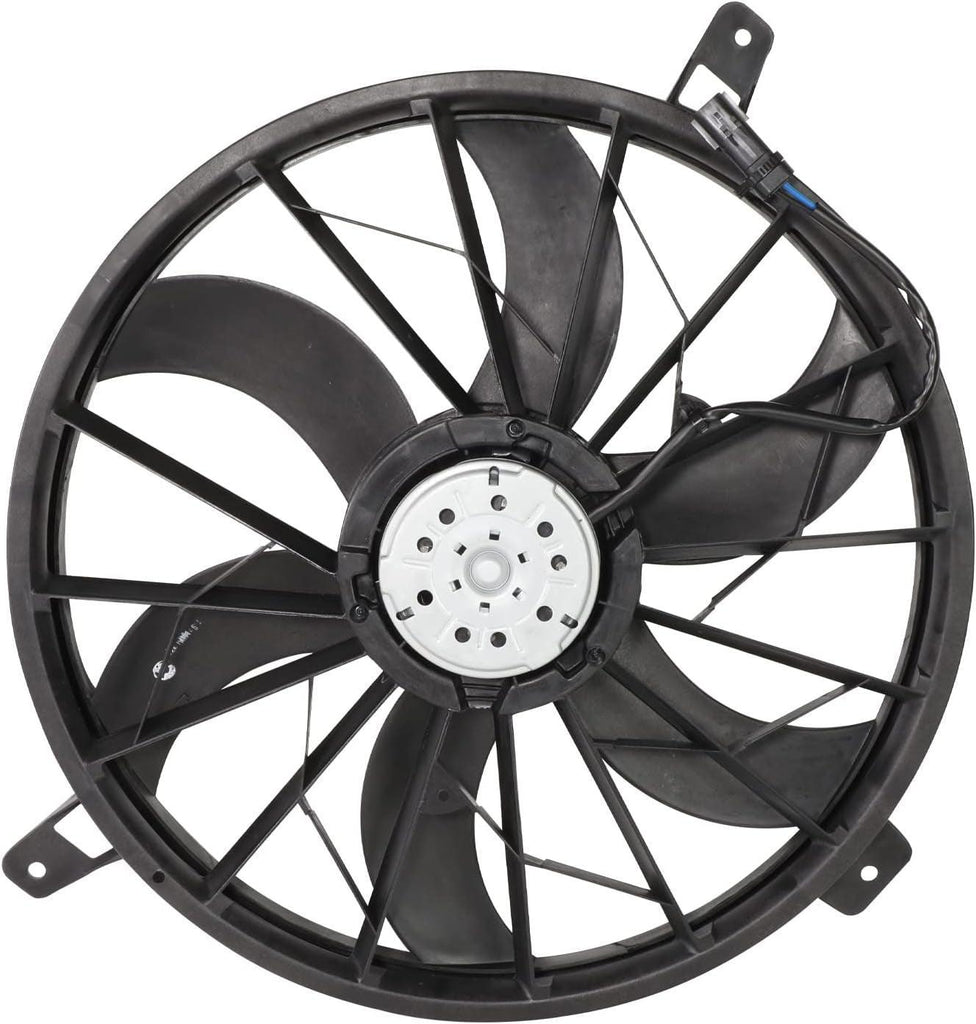 OEM-RF-0396 Factory Style Radiator Cooling Fan Assembly Compatible with 2005-2007 Liberty with 3 Pin Plug