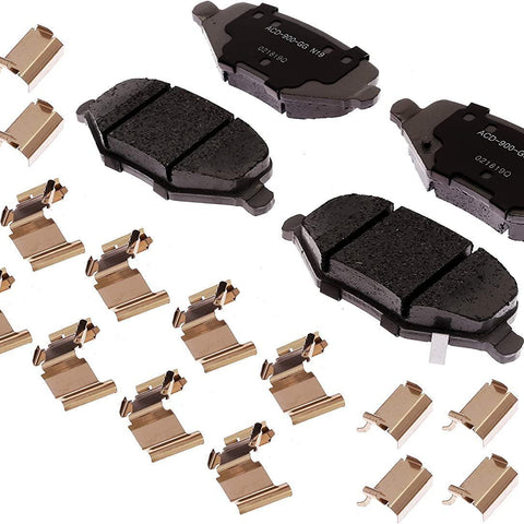 Advantage 14D1719CHF1 Ceramic Rear Disc Brake Pad Set with Clips