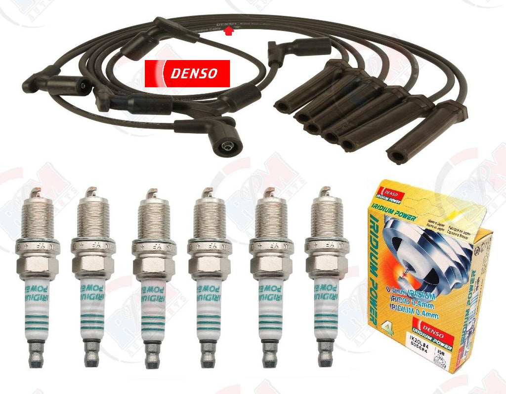 DENSO "IRIDIUM POWER" Spark Plugs & Wires for 2008-2013 Chevrolet GMC 1500 4.3L