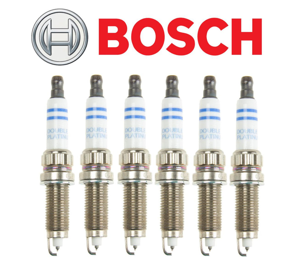 OEM Spark Plug Double Platinum (6Pcs) Bosch for BMW 6 Cyl 1 3 4 5 6 7 X1 X3 X4