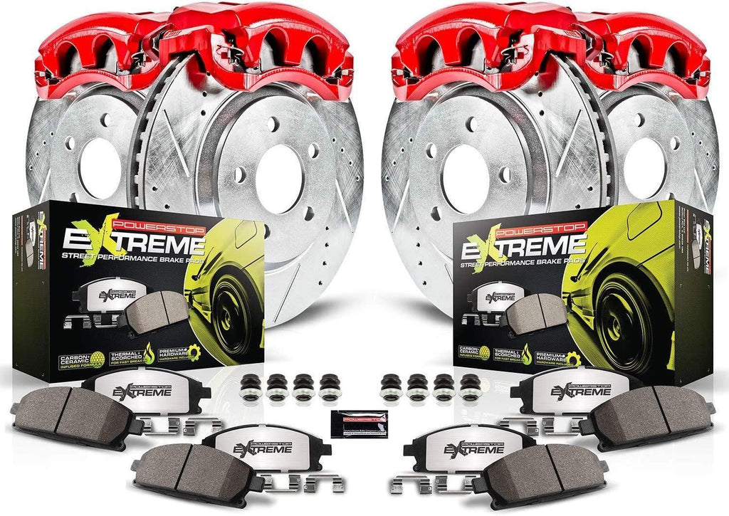 KC2710-26 Front & Rear Z26 Street Warrior Brake Kit Infiniti Nissan