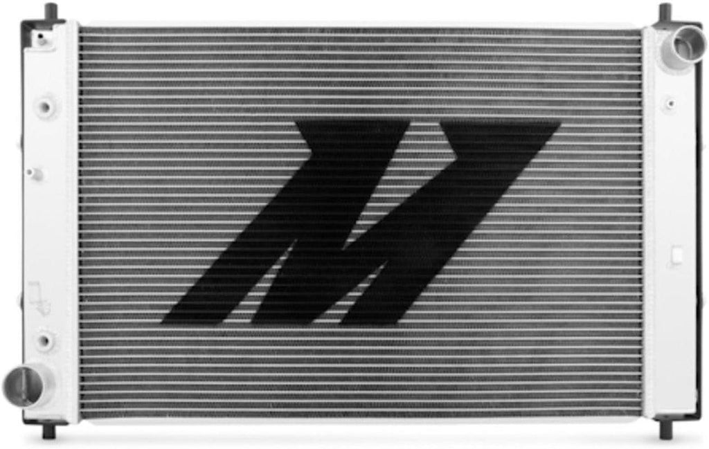MMRAD-MUS-97BA Bracketed Aluminum Radiator Compatible with Ford Mustang Automatic 1997-2004 Silver