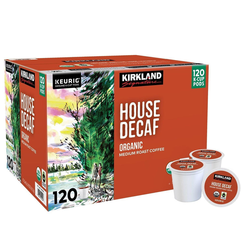 Kirkland Coffee Organic House Decaf K-Cup Pod, 120-Count