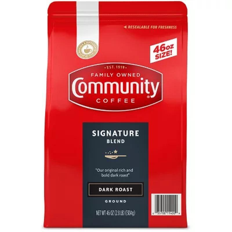 Kirkland Community Coffee Ground Dark Roast, Signature Blend (46 Oz.)