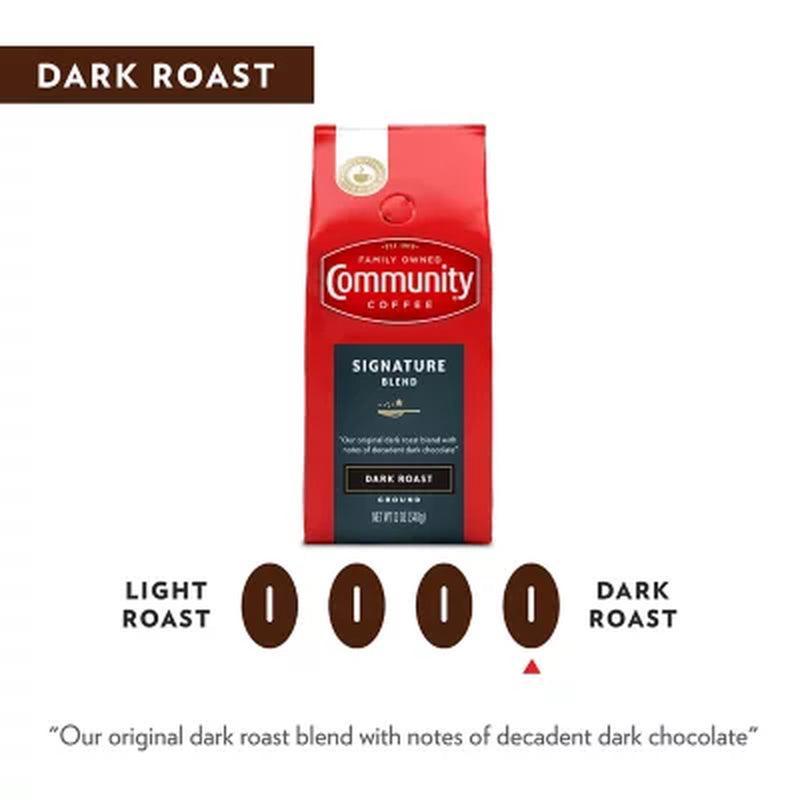 Kirkland Community Coffee Ground Dark Roast, Signature Blend (46 Oz.)