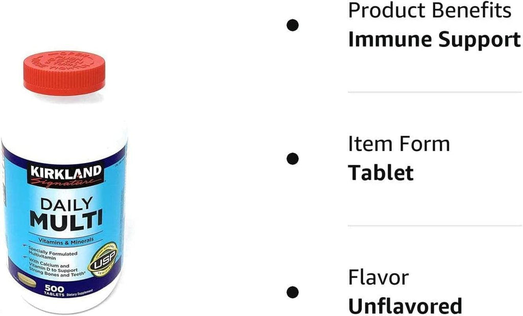 Kirkland Daily Multi Vitamins & Minerals 500 Tablets ™