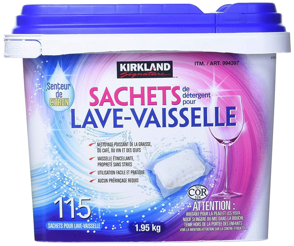 Kirkland Easy to Use, Streak Free Premium Dishwasher Pacs, Automatic Dishwasher Detergent
