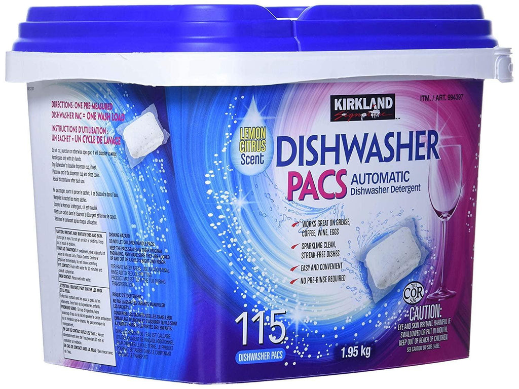 Kirkland Easy to Use, Streak Free Premium Dishwasher Pacs, Automatic Dishwasher Detergent