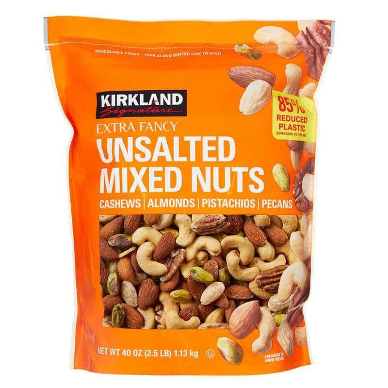 Kirkland Extra Fancy Mixed Nuts Unsalted, 39.85 Ounce