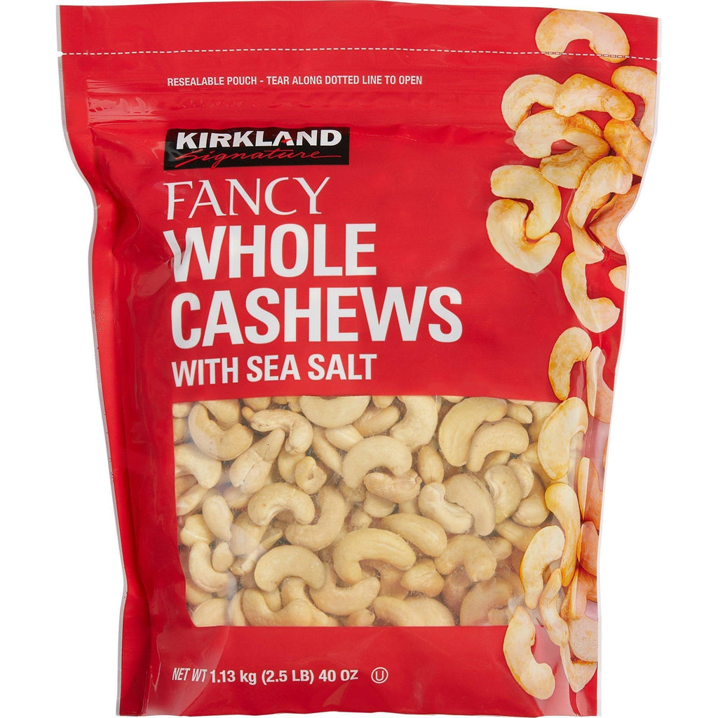 Kirkland Fancy Whole Cashews, 40 Oz