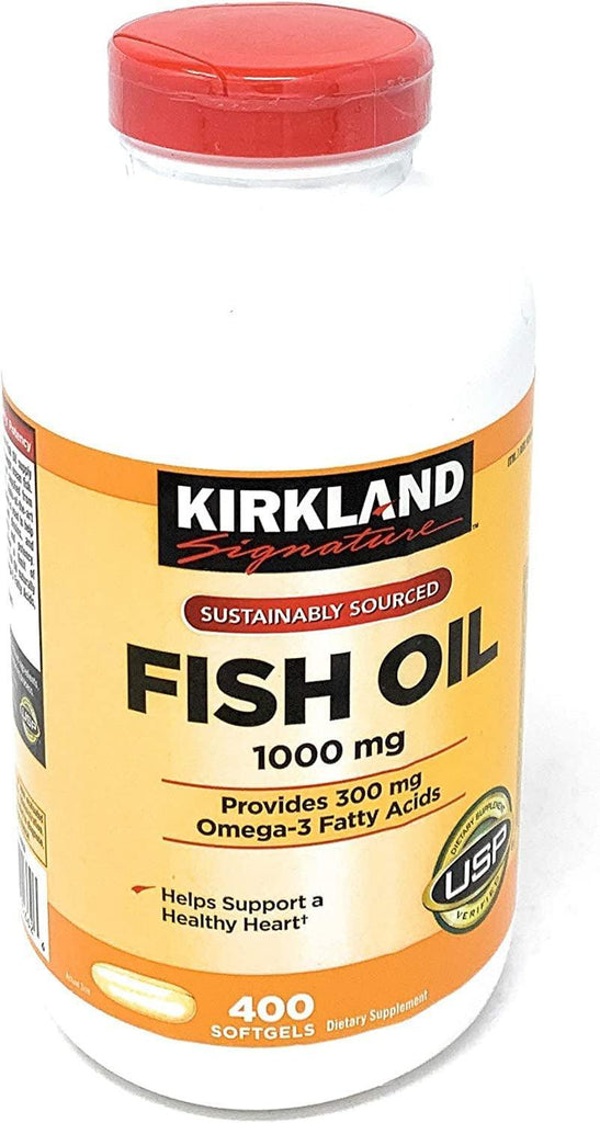 Kirkland Fish Oil Concentrate with Omega-3 Fatty Acids, 800 Softgels, 1000Mg