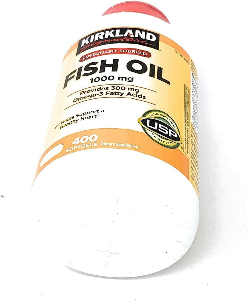 Kirkland Fish Oil Concentrate with Omega-3 Fatty Acids, 800 Softgels, 1000Mg