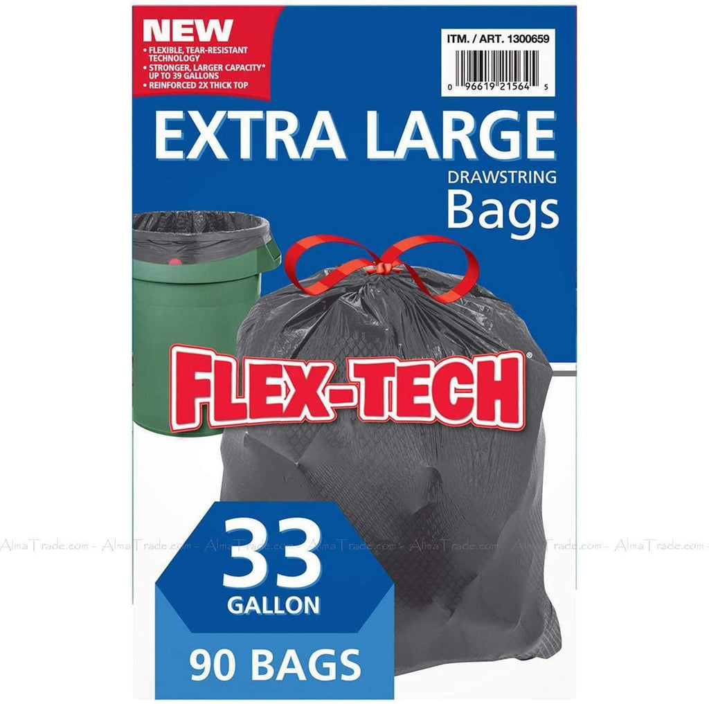 Kirkland Flex-Tech 33 Gallon Trash Bag, 90Count, 1Count