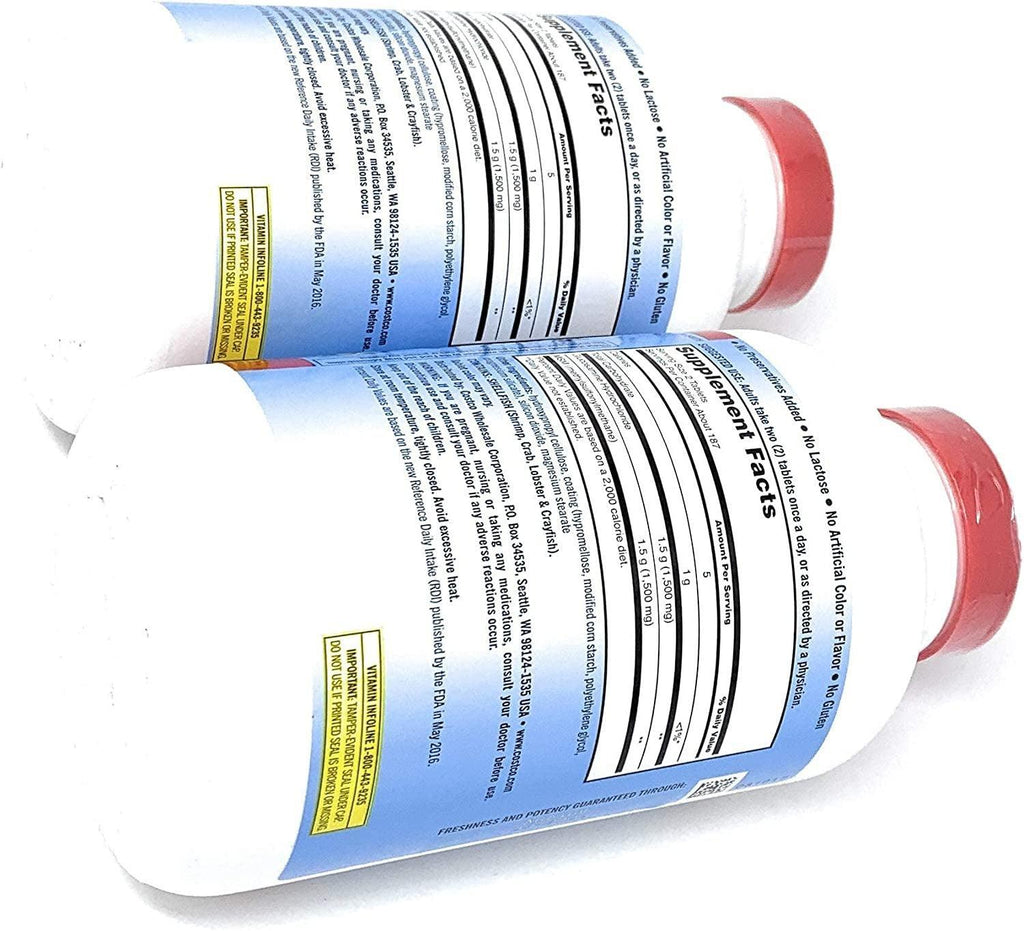 Kirkland Glucosamine HCI (Pack of 2) Extra Strength with Msm,Tablet (375 Count X 2)