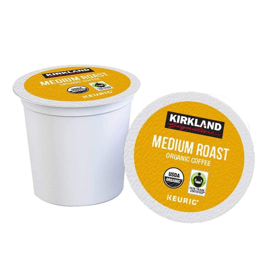 Kirkland Organic Medium Blend Roast, Recyclable K Cup Pods, 3 Lb, 120 Count