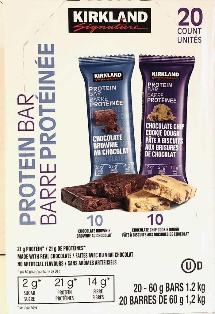Kirkland Protein Bar Energy Variety Pack Qskjxw, 2Pack (20 Count)