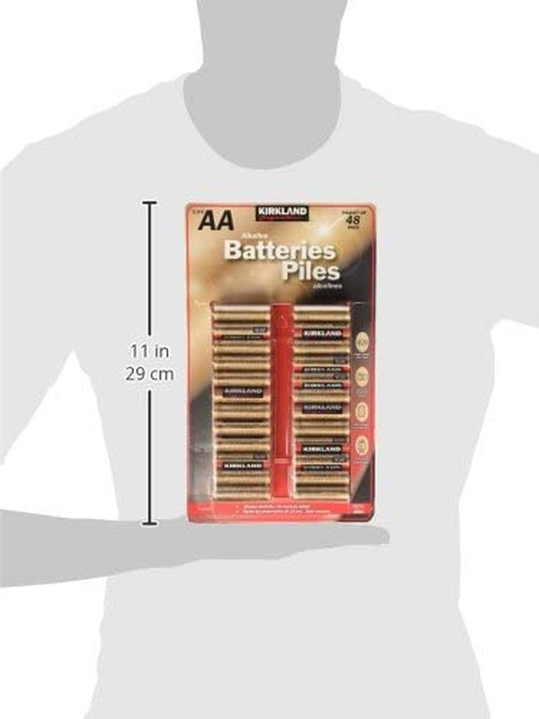 Kirkland Signature AA 1.5V Alkaline Batteries, 48 Pack