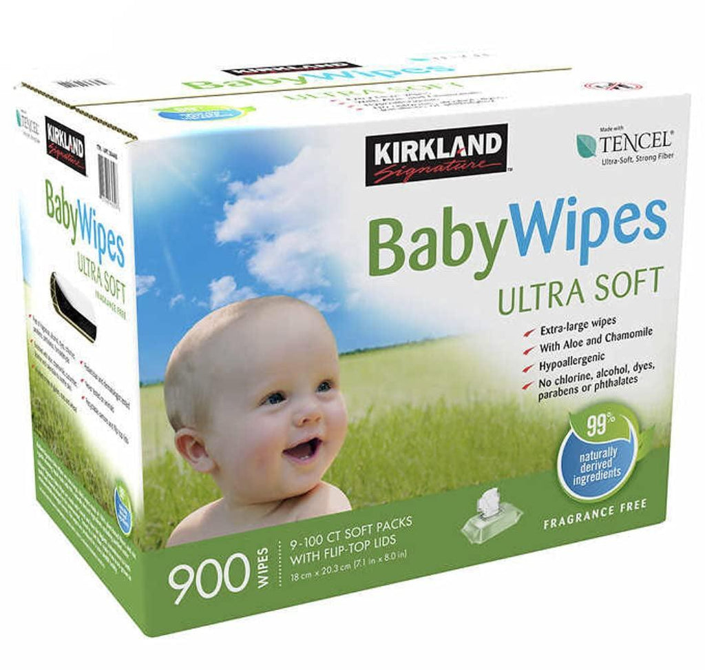Kirkland Signature Baby Wipes 900 Count