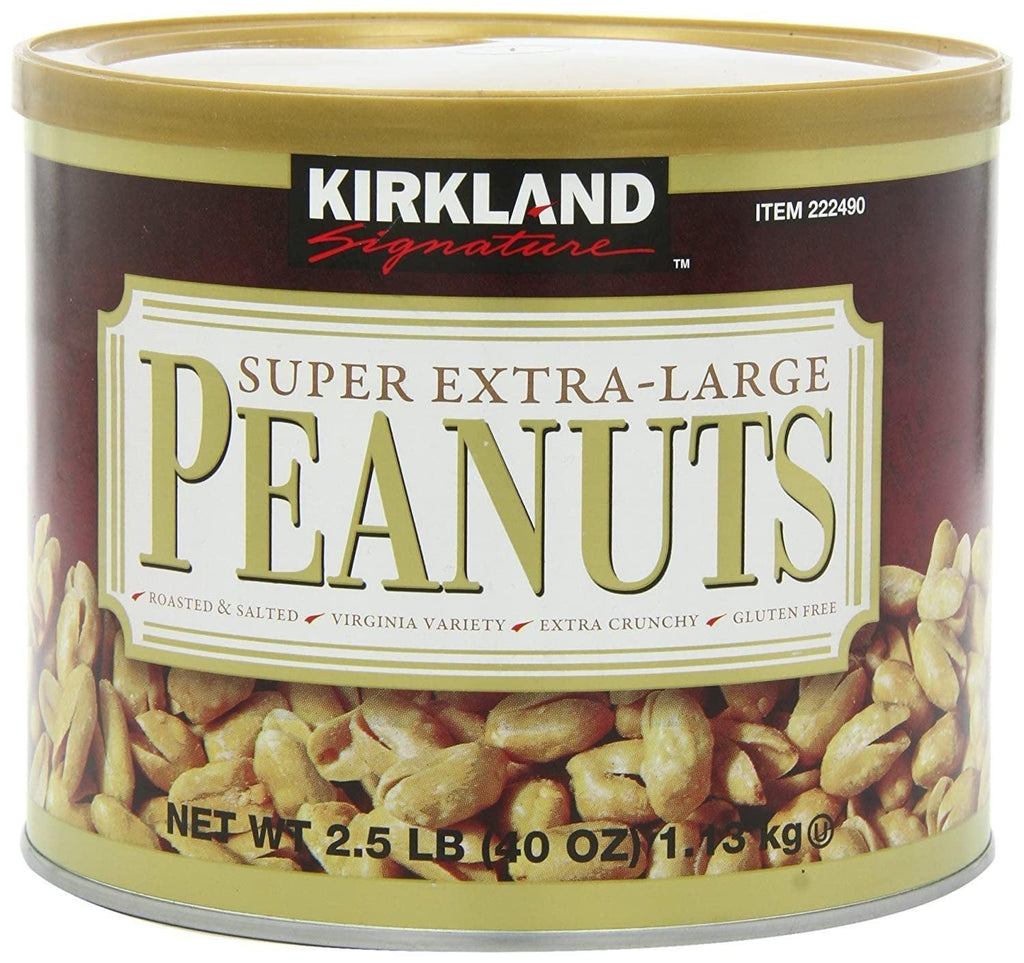 Kirkland Signature Super XL VA Peanuts, 40 Ounce, Light Brown