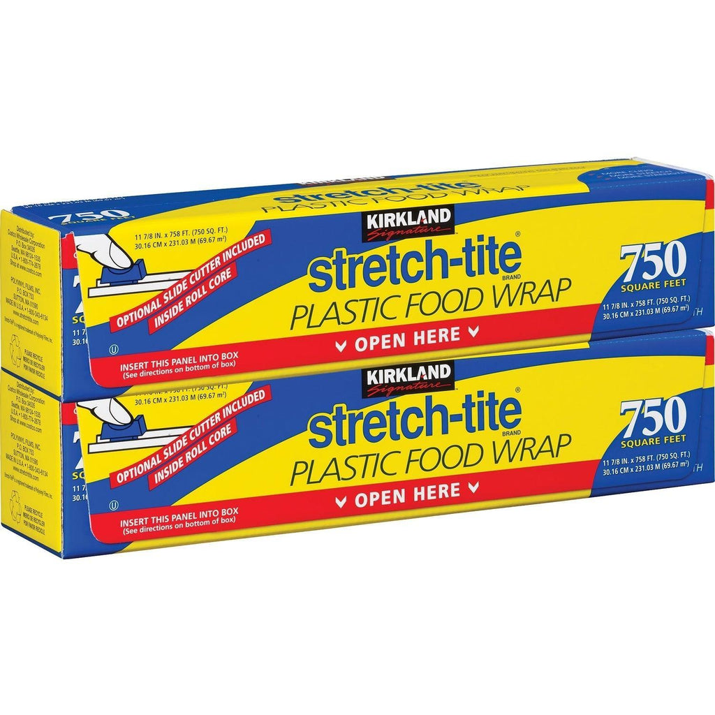 Kirkland Stretch-Tite Plastic Food Wrap, 11 7/8 in X 758 Ft, 2-Count