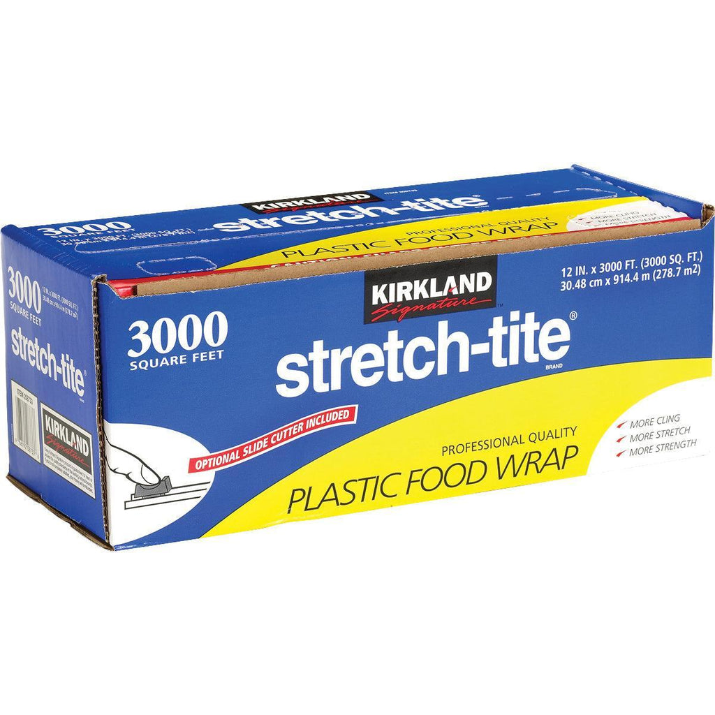 Kirkland Stretch-Tite Plastic Food Wrap, 12 in X 3,000 Ft