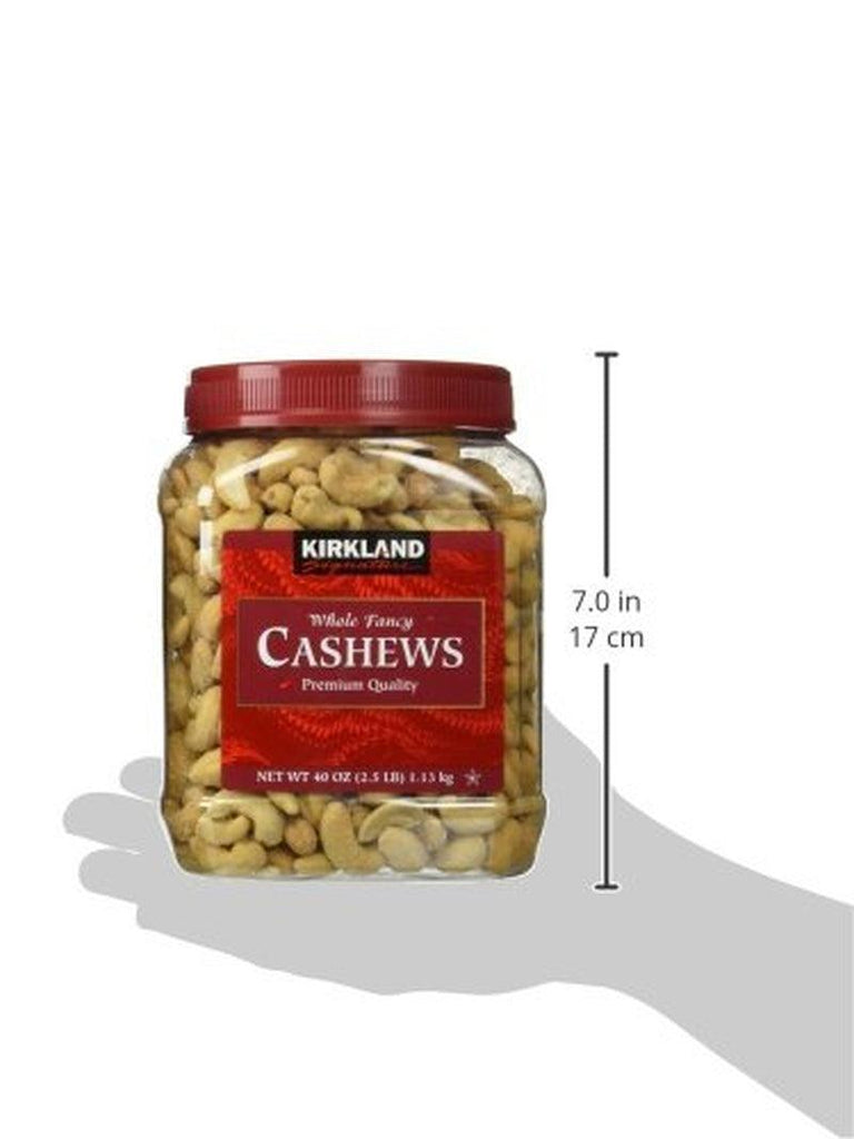 Kirkland Whole Cashews 2.5 Lb. Jars, Fancy Grade Mother'S Day Gift, 2.5 Pound (Pack of 2)