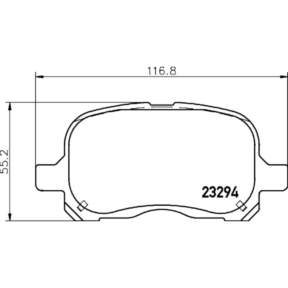 Hella Pagid 355034071 Disc Brake Pad Set For 98-02 Toyota Corolla