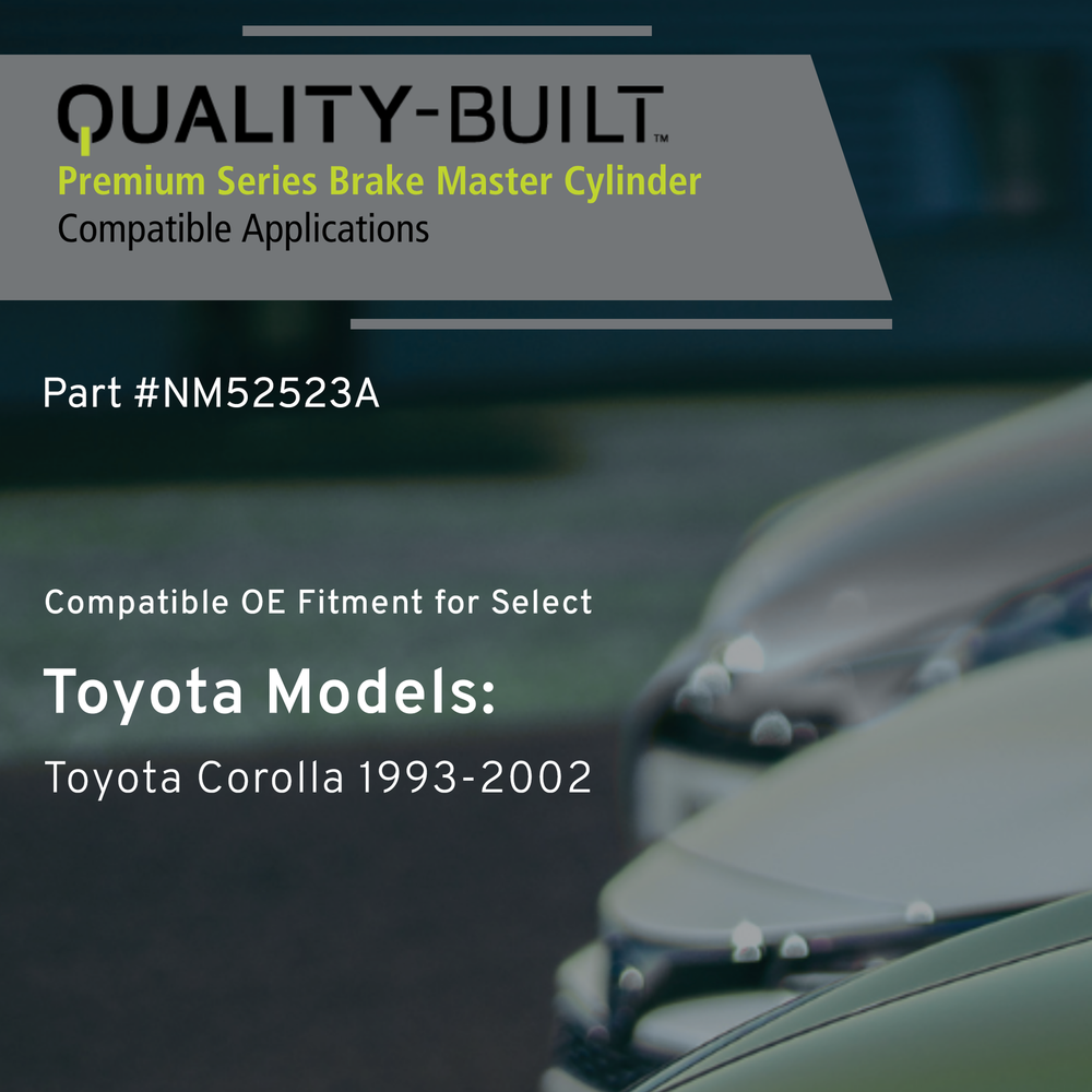 Brake Master Cylinder-New Quality-Built NM52523A