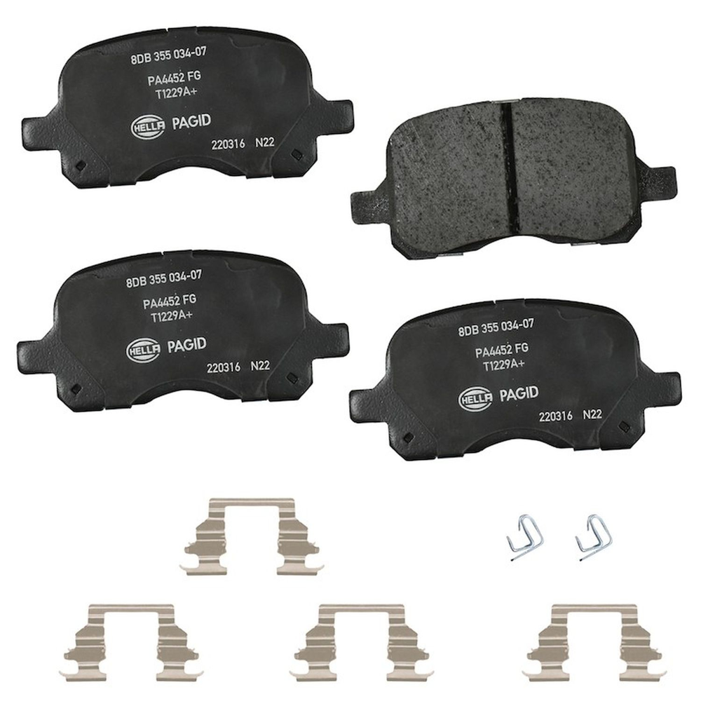 Hella Pagid 355034071 Disc Brake Pad Set For 98-02 Toyota Corolla