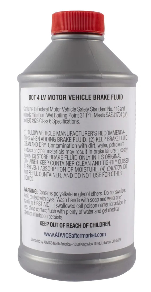 Genuine Advics ADVICS Synthetic DOT 4 LV Brake Fluid BF4N03LV