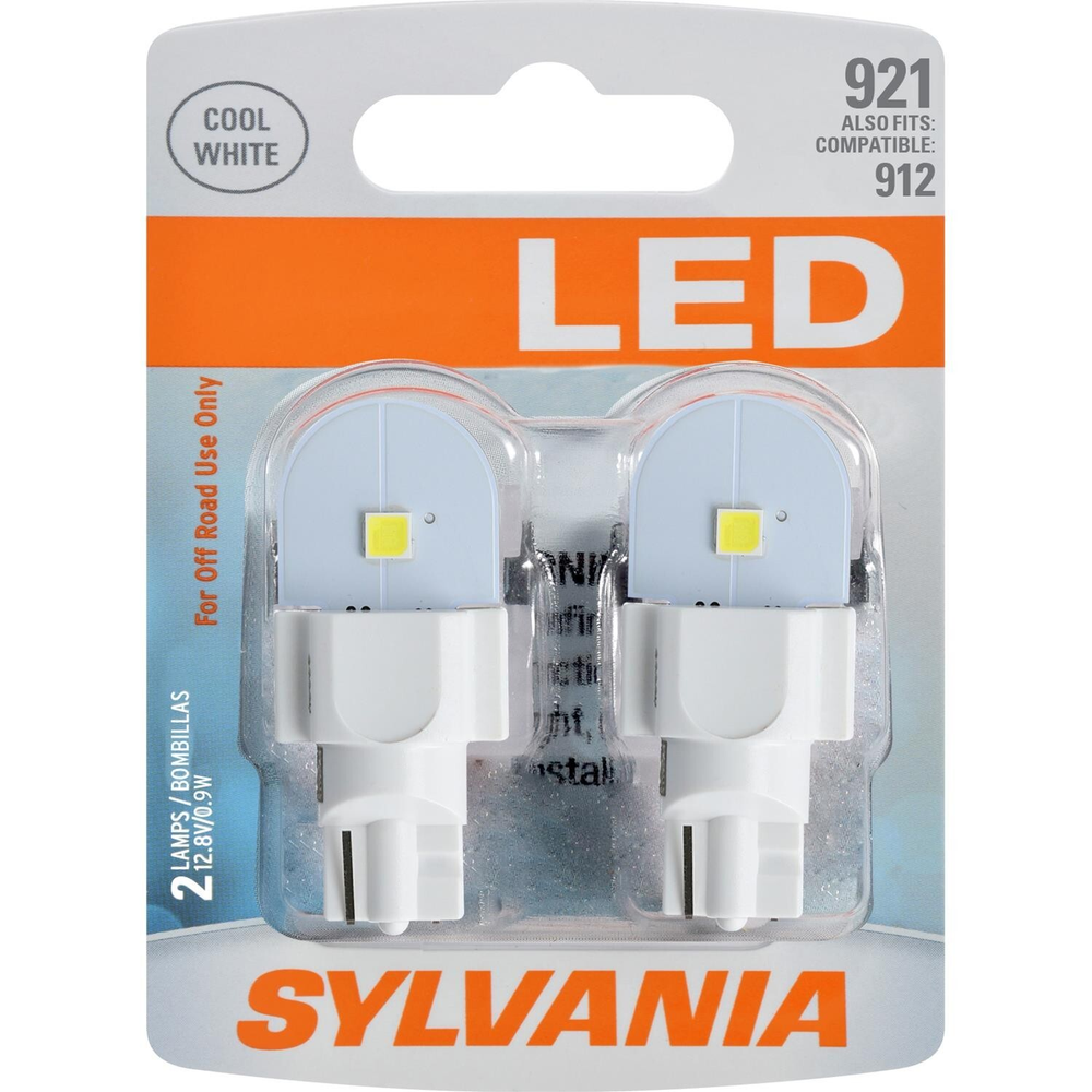 SYLVANIA - 921 LED White Mini Bulb - Bright LED Bulb (Contains 2 Bulbs) 921SL.BP2