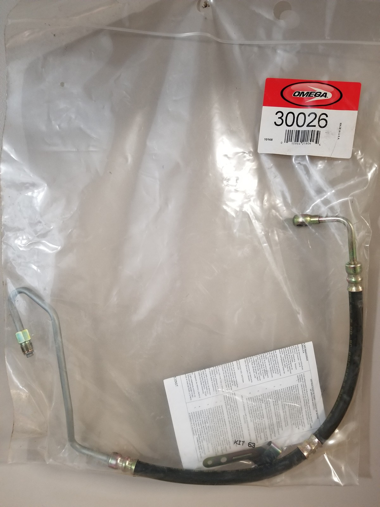 Genuine OMEGA Power Steering Pressure Hose Part# 30026 - NEW