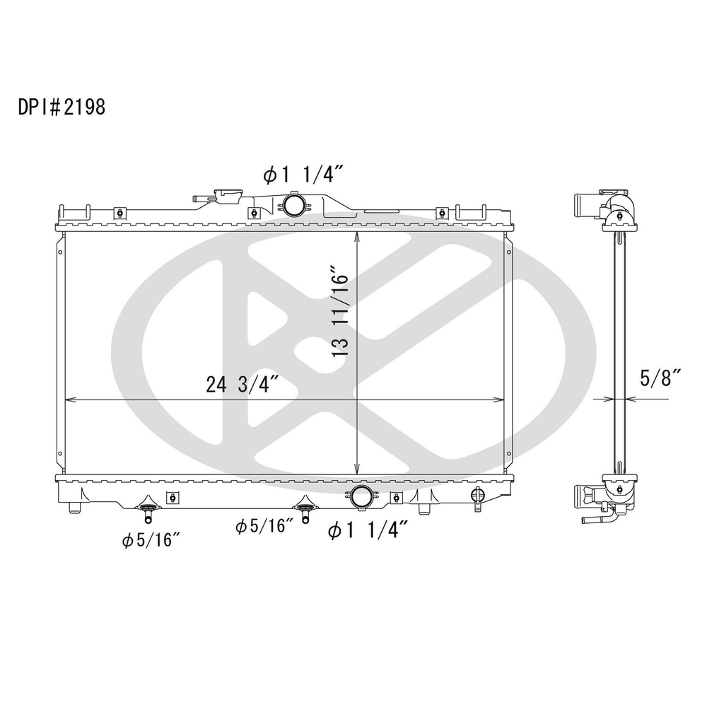 Koyorad A2198 Radiator For 98-02 Chevrolet Toyota Corolla Prizm - greatparts