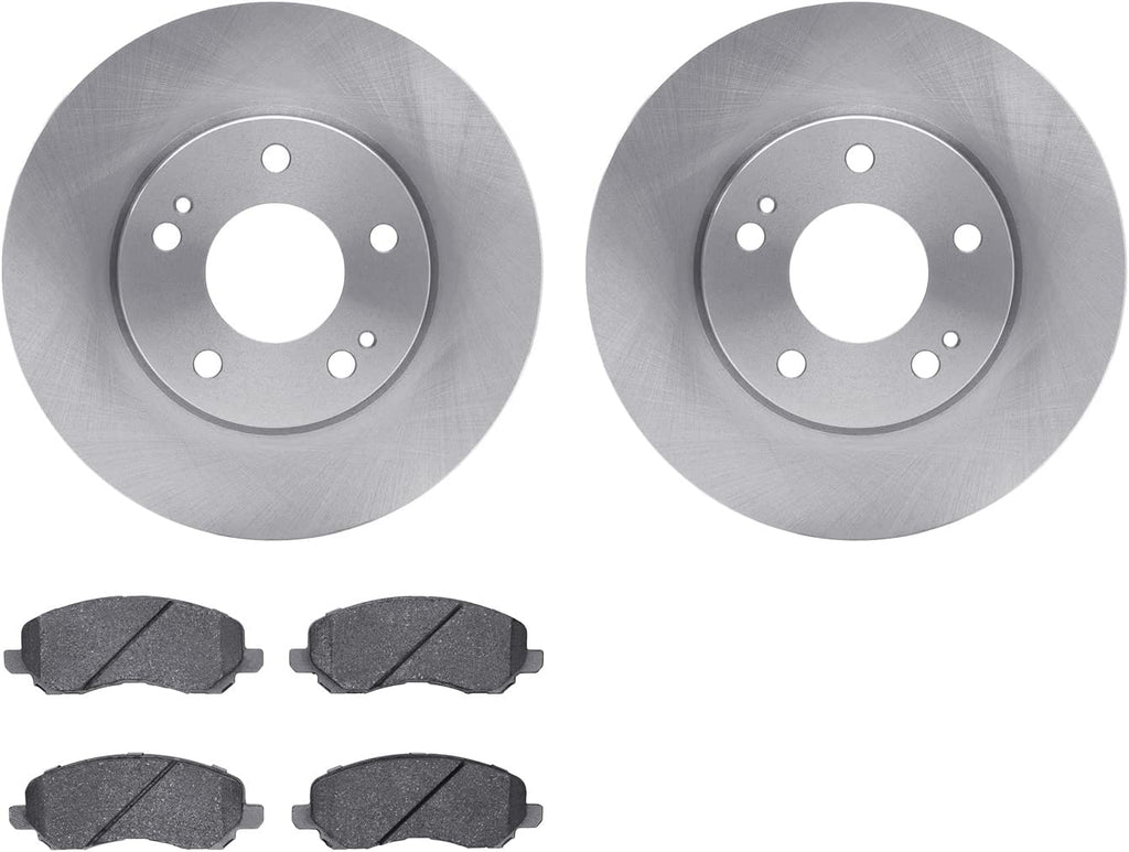 Front Brake Rotors with 5000 Advanced Brake Pads 6502-72201