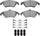 5000 Advanced Brake Pads - Low Metallic and Hardware Kit