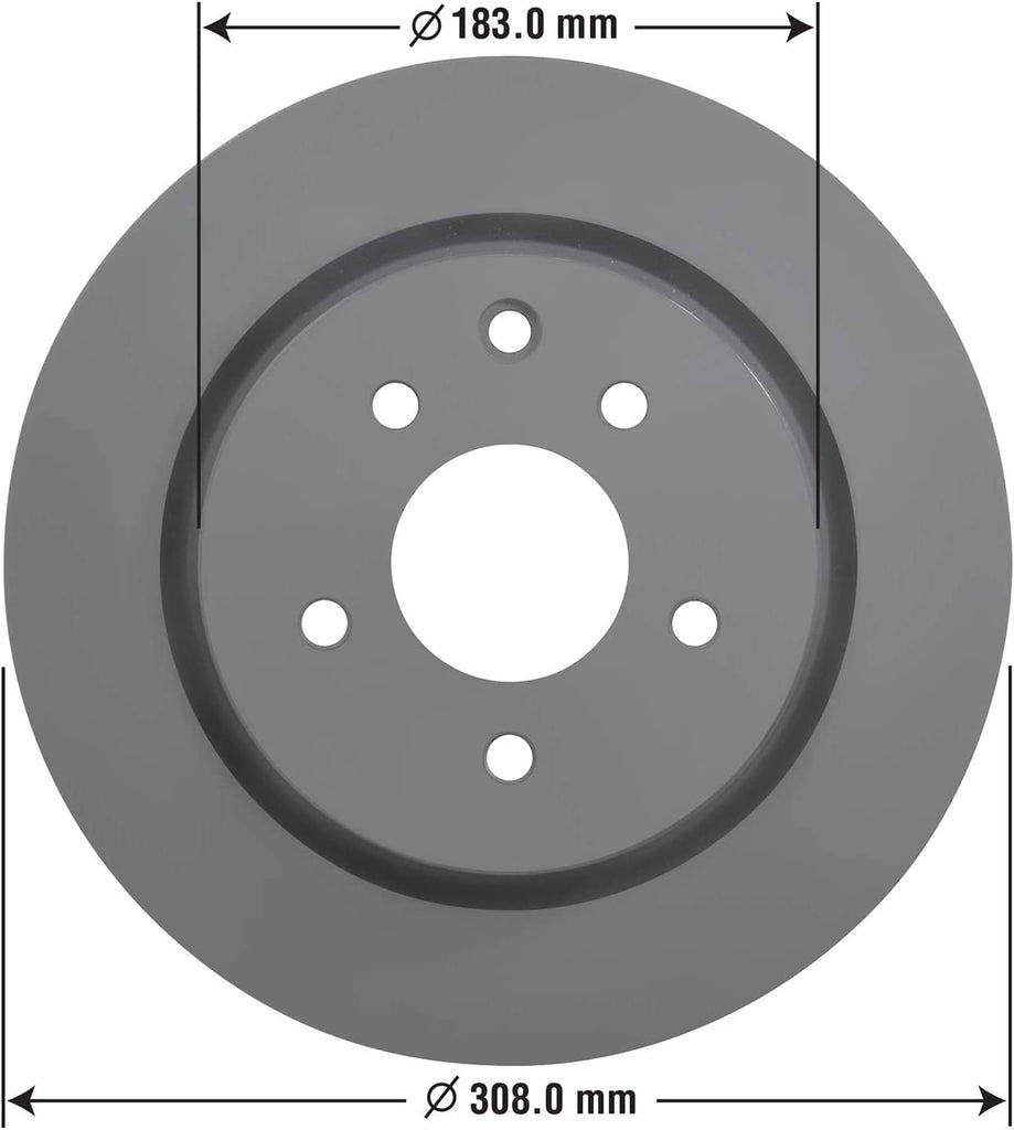 Rear Brake Rotors & Ceramic Pads Kit for Nissan & Infiniti Goodyear PRK68815R