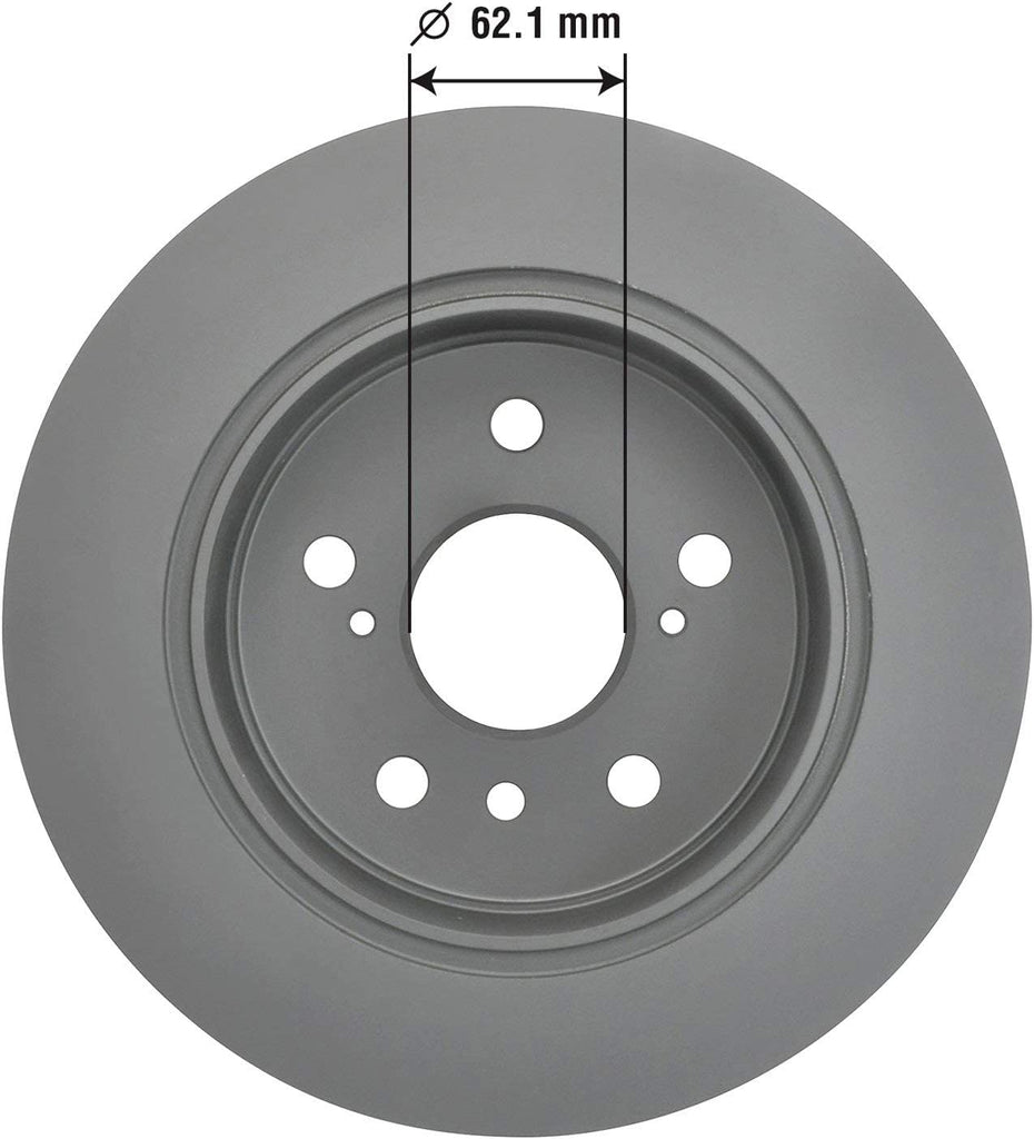 2126098GY Truck and SUV Premium Antiox Coated Rear Brake Rotor Automotive Vehicle Replacement Part for Lexus, Toyota Avalon, & Camry
