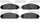 3000 Ceramic Brake Pads 1310-1058-00-Front Set for 2005-2008 Dodge Magnum, 2005-2022 Chrysler 300, 2006-2020 Dodge Charger, 2008-2009 Dodge Caliber, 2009-2020 Dodge