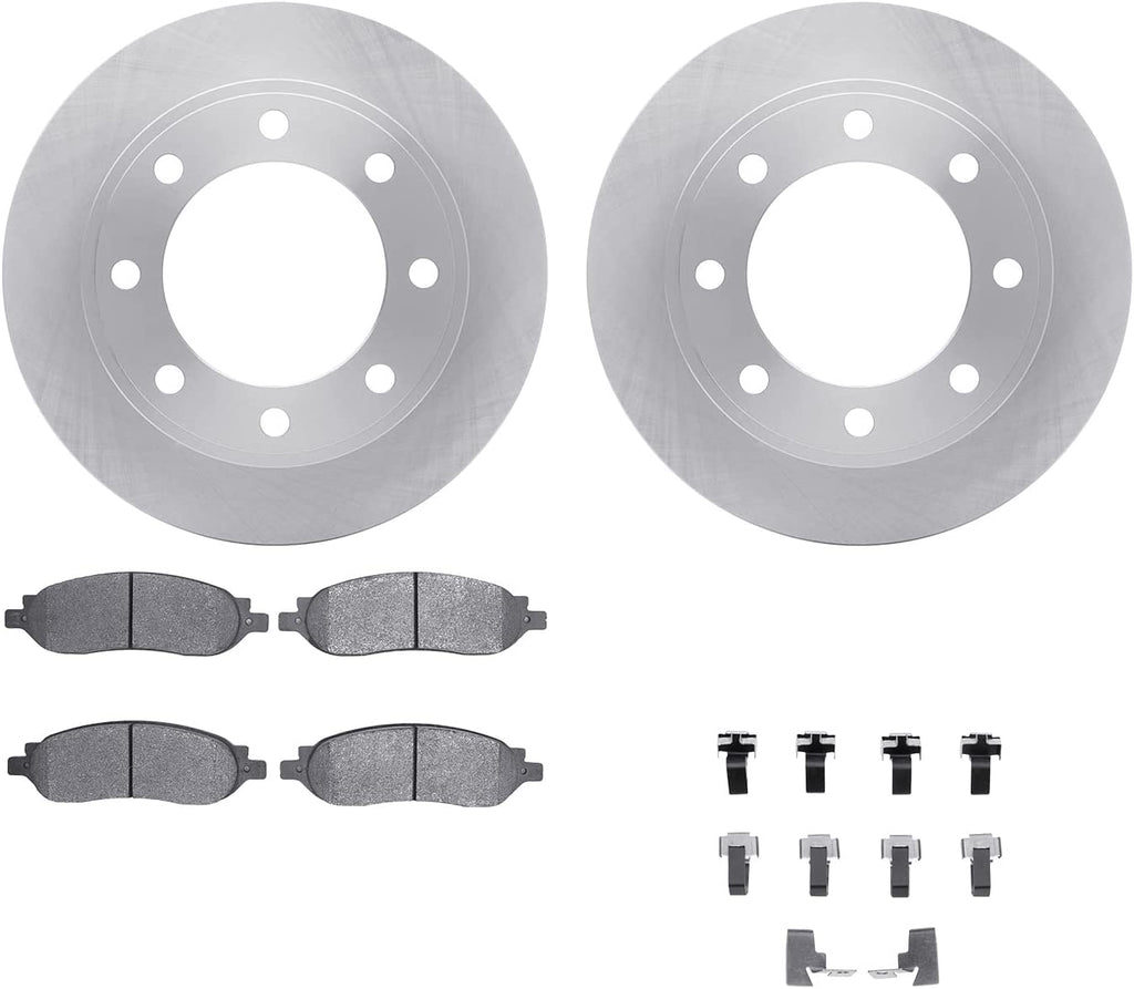Rear Brake Rotors with 5000 Advanced Brake Pads Includes Hardware 6512-99604