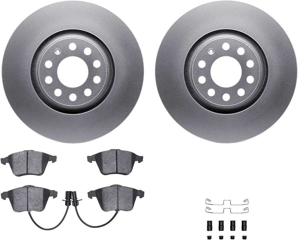 Front Geospec Brake Rotors with 5000 Advanced Brake Pads Includes Hardware 4512-73107