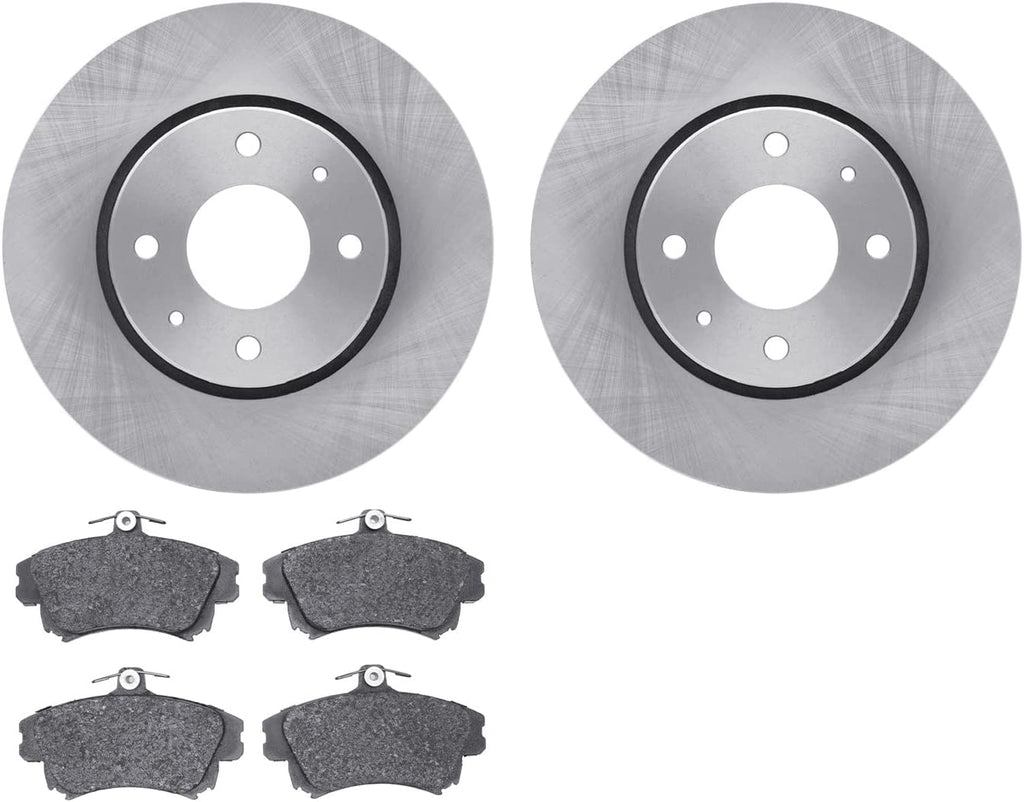 Front Brake Rotors with 5000 Advanced Brake Pads 6502-27187