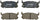 BC1002 Quietcast Premium Ceramic Disc Brake Pad Set - Compatible with Select Mazda Miata; REAR