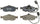 BP801 Quietcast Premium Semi-Metallic Disc Brake Pad Set - Compatible with Select Ford Contour; Mercury Cougar, Mystique; FRONT