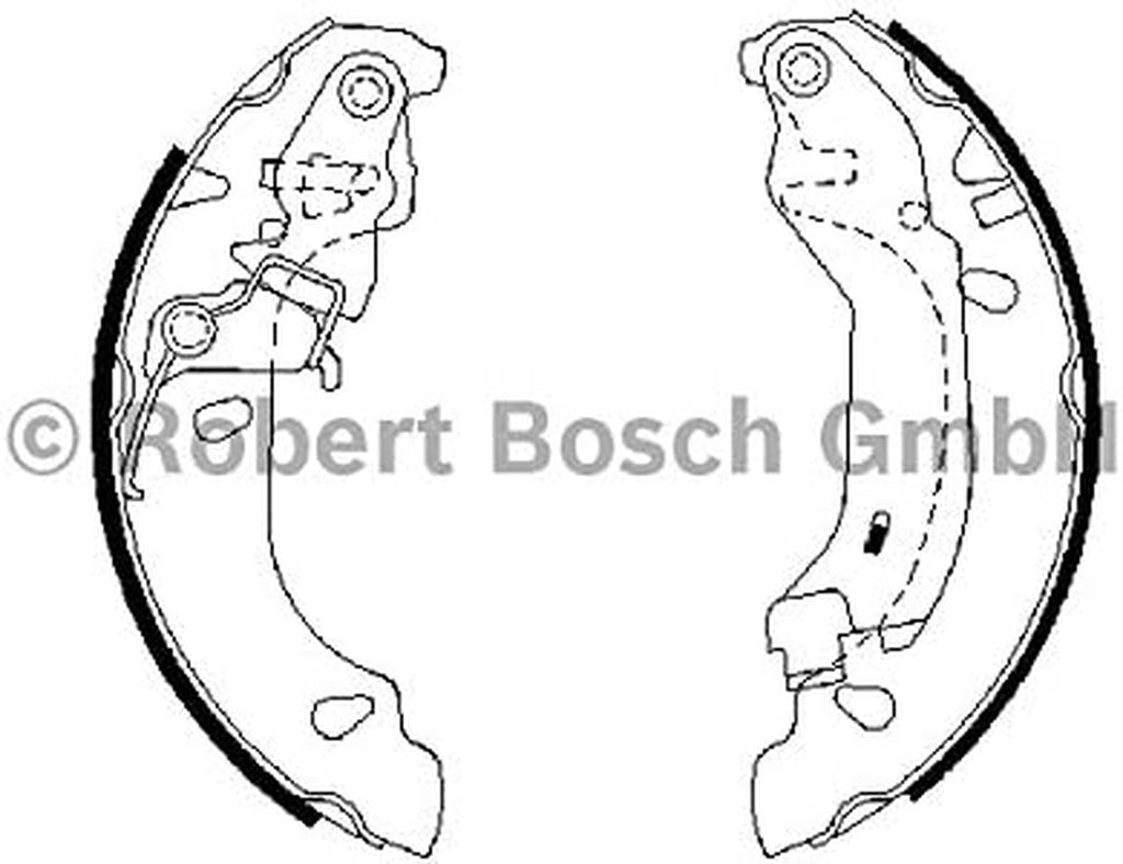 0 986 487 669 Brake Shoe Set