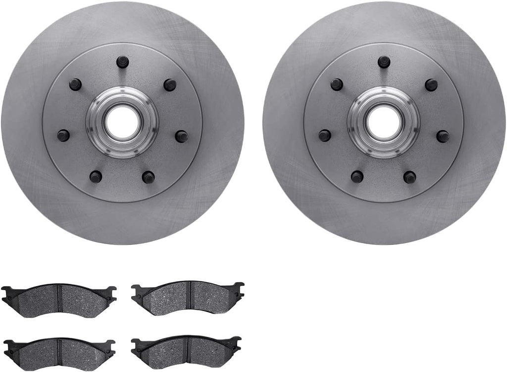 Front Brake Rotors with Heavy Duty Brake Pads 6202-99387