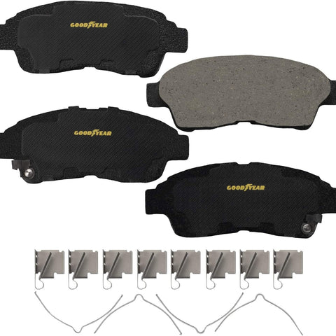 GYD562 Premium Ceramic Automotive Front Disc Brake Pads Set Vehicle Replacement Part for Geo Prizm, Toyota Camry, Corolla, and RAV4